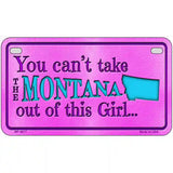 Montana Girl Novelty Metal License Plate 7" x 4" (MP)