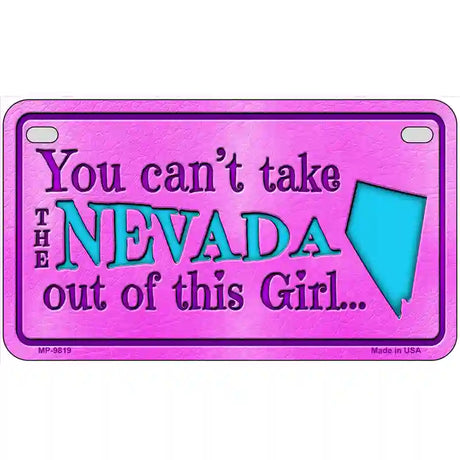 Nevada Girl Novelty Metal License Plate 7" x 4" (MP)