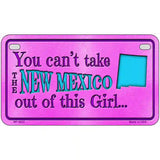 New Mexico Girl Novelty Metal License Plate 7" x 4" (MP)