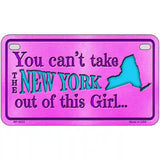 New York Girl Novelty Metal License Plate 7" x 4" (MP)