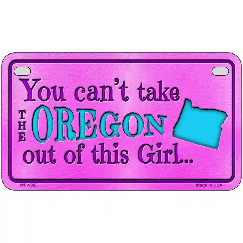 Oregon Girl Novelty Metal License Plate 7" x 4" (MP)