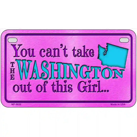 Washington Girl Novelty Metal License Plate 7" x 4" (MP)