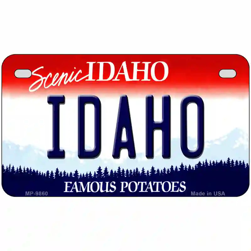 Idaho Metal Novelty License Plate 7" x 4" (MP)