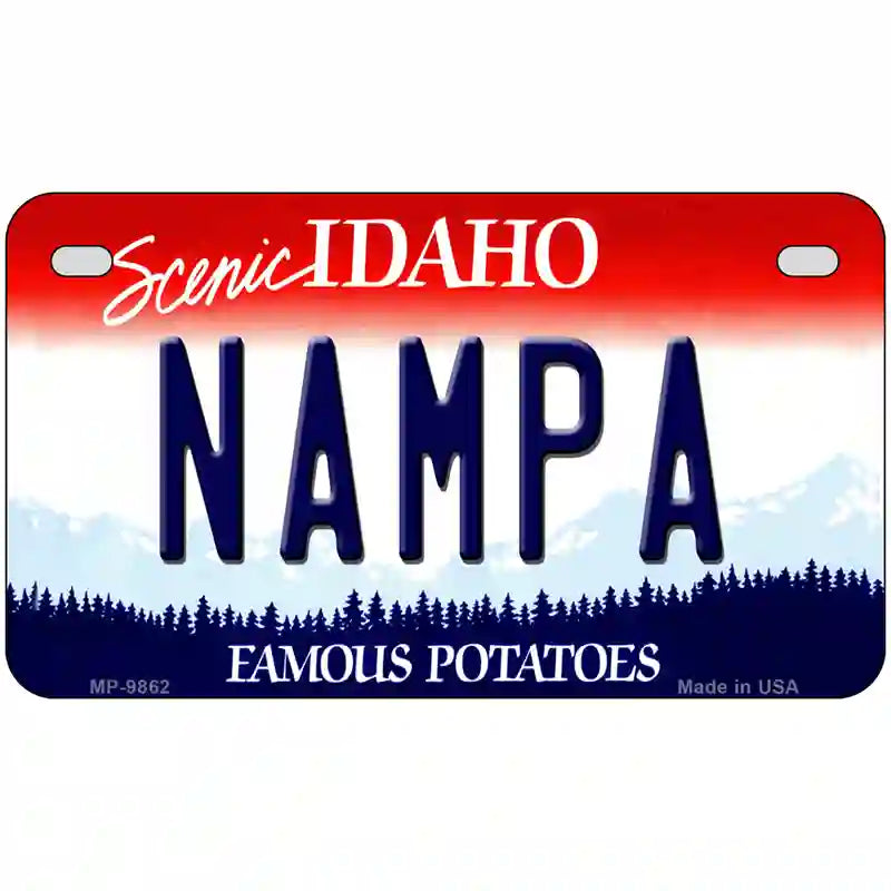 Nampa Idaho Metal Novelty License Plate