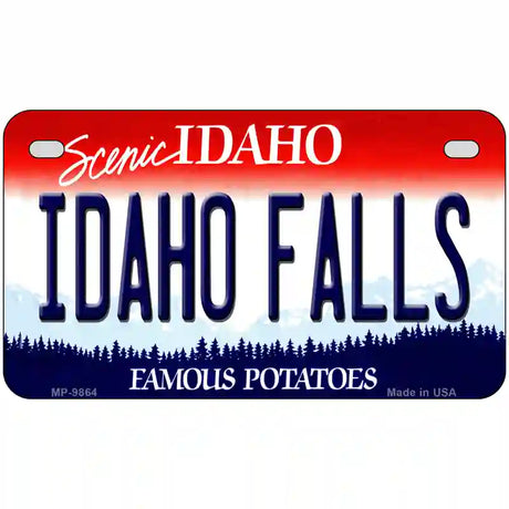 Idaho Falls Idaho Metal Novelty License Plate 7" x 4" (MP)