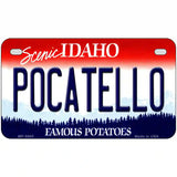 Pocatello Idaho Metal Novelty License Plate 7" x 4" (MP)