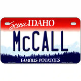 McCall Idaho Metal Novelty License Plate 7" x 4" (MP)