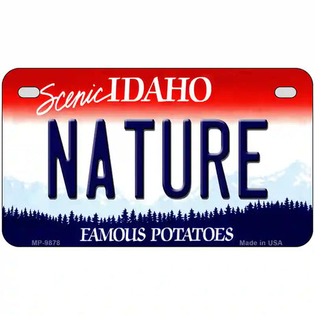 Nature Idaho Metal Novelty License Plate 7" x 4" (MP)