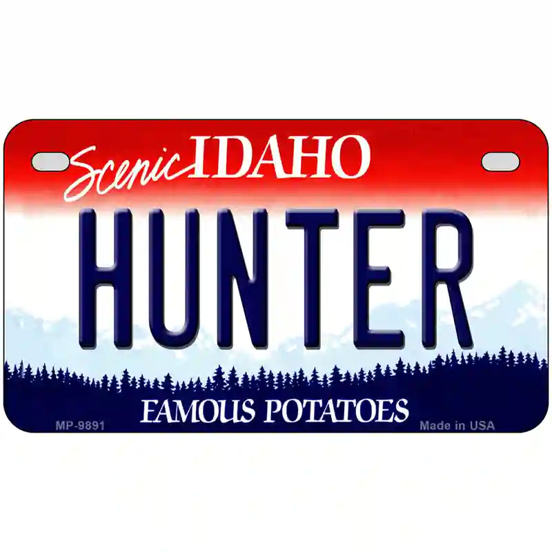 Hunter Idaho Metal Novelty License Plate 7" x 4" (MP)