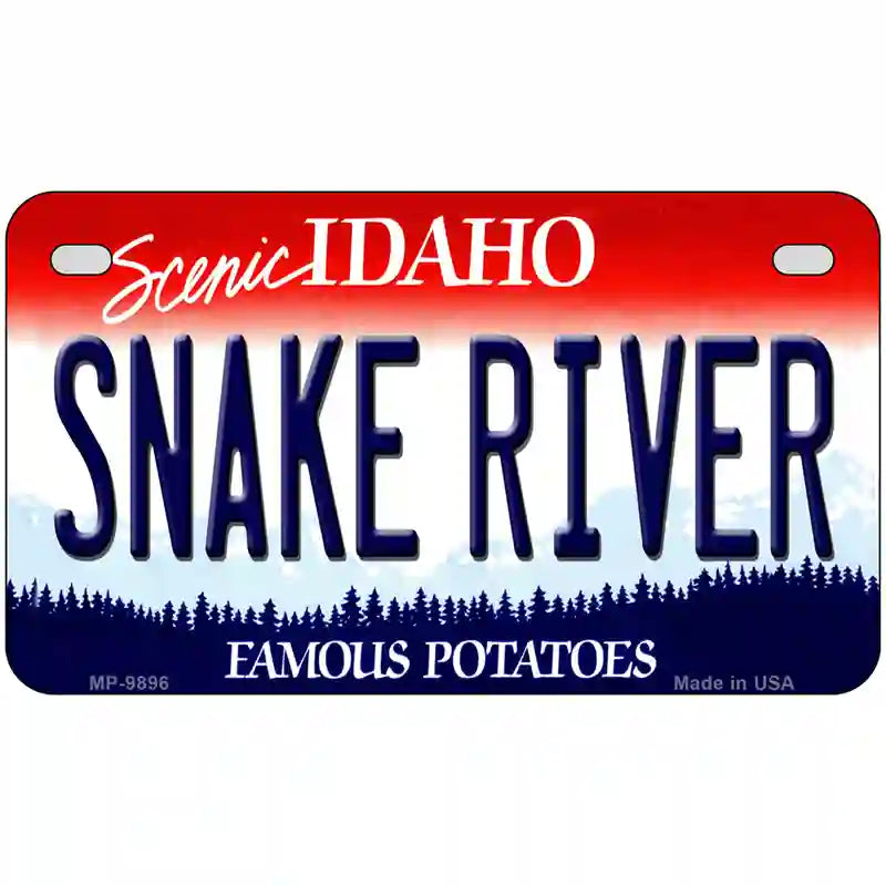 Snake River Idaho Metal Novelty License Plate 7" x 4" (MP)