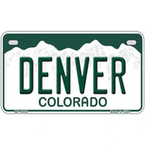 Denver Colorado Metal Novelty License Plate 7" x 4" (MP)