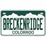 Breckenridge Colorado Metal Novelty License Plate 7" x 4" (MP)