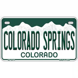 Colorado Springs Colorado Metal Novelty License Plate 7" x 4" (MP)