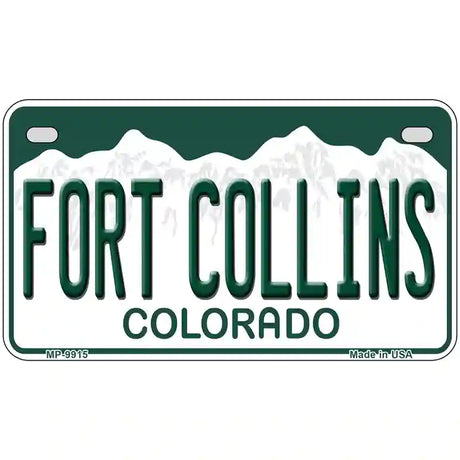 Fort Collins Colorado Metal Novelty License Plate 7" x 4" (MP)