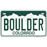 Boulder Colorado Metal Novelty License Plate 7" x 4" (MP)