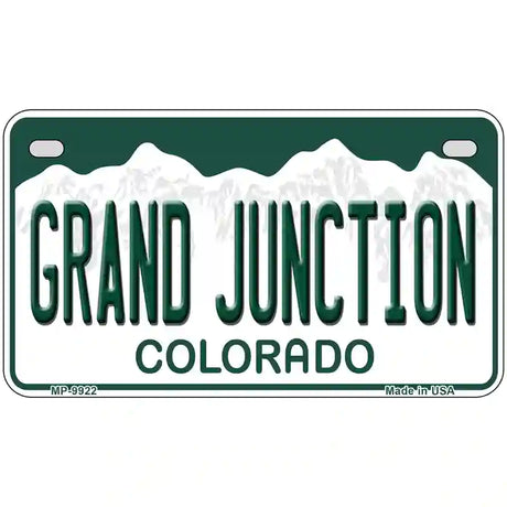 Grand Junction Colorado Metal Novelty License Plate 7" x 4" (MP)