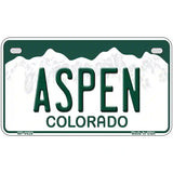 Aspen Colorado Metal Novelty License Plate 7" x 4" (MP)