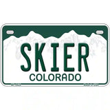 Skier Colorado Metal Novelty License Plate 7" x 4" (MP)