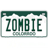 Zombie Colorado Metal Novelty License Plate 7" x 4" (MP)