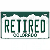 Retired Colorado Metal Novelty License Plate 7" x 4" (MP)