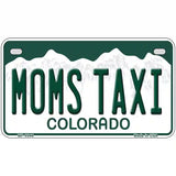 Moms Taxi Colorado Metal Novelty License Plate 7" x 4" (MP)