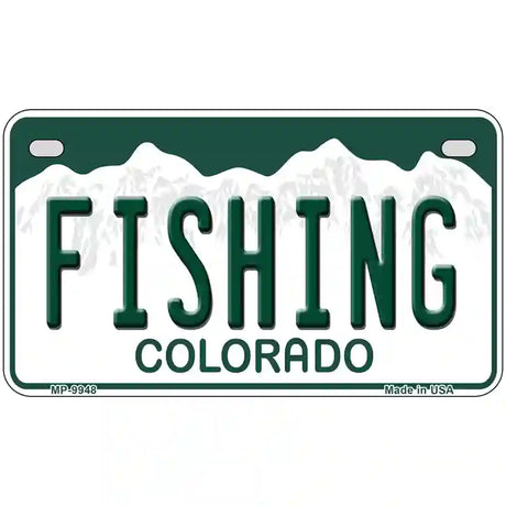 Fishing Colorado Metal Novelty License Plate 7" x 4" (MP)