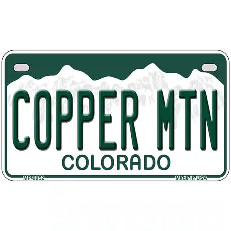 Copper Mountain Colorado Metal Novelty License Plate 7" x 4" (MP)