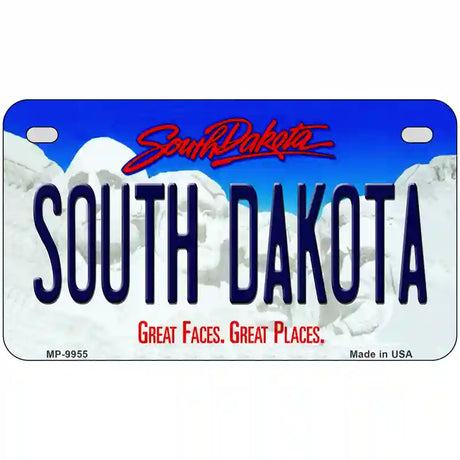 South Dakota Metal Novelty License Plate 7" x 4" (MP)