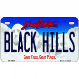 Black Hills South Dakota Metal Novelty License Plate 7" x 4" (MP)