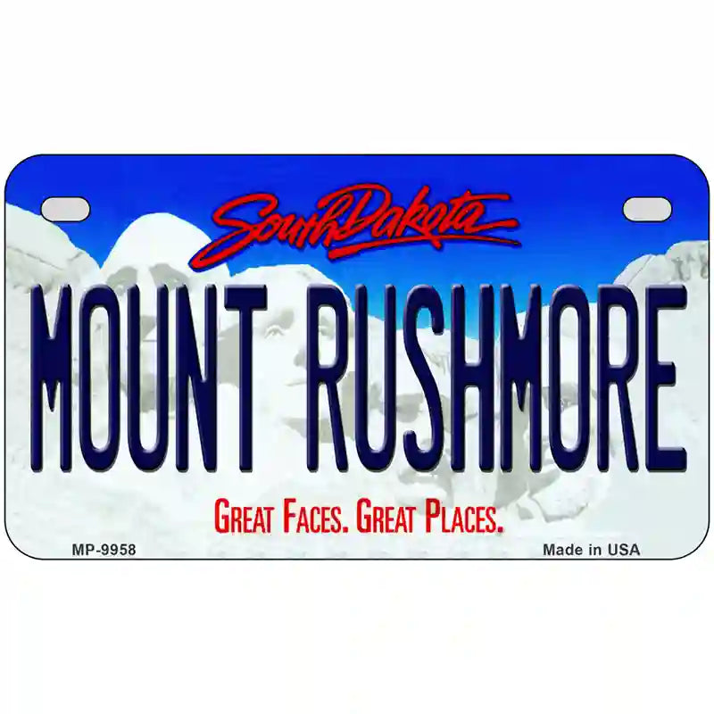 Mount Rushmore South Dakota Metal Novelty License Plate 7" x 4" (MP)