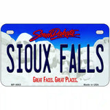 Sioux Falls South Dakota Metal Novelty License Plate 7" x 4" (MP)