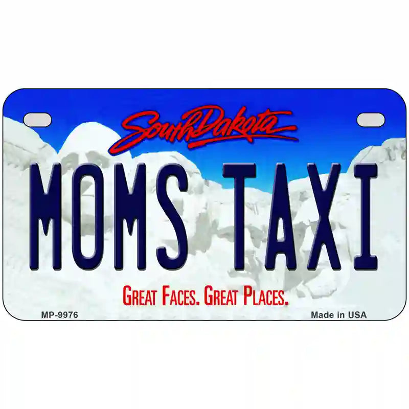 Moms Taxi South Dakota Metal Novelty License Plate 7" x 4" (MP)