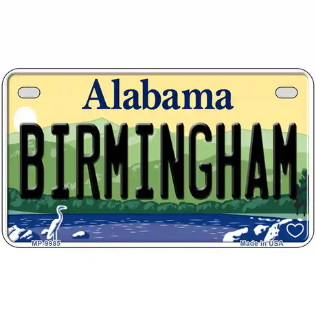 Birmingham Alabama Metal Novelty License Plate 7" x 4" (MP)