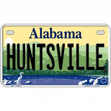 Huntsville Alabama Metal Novelty License Plate 7" x 4" (MP)