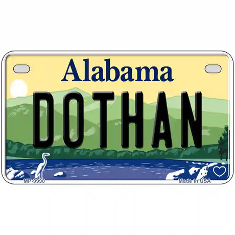 Dothan Alabama Metal Novelty License Plate 7" x 4" (MP)