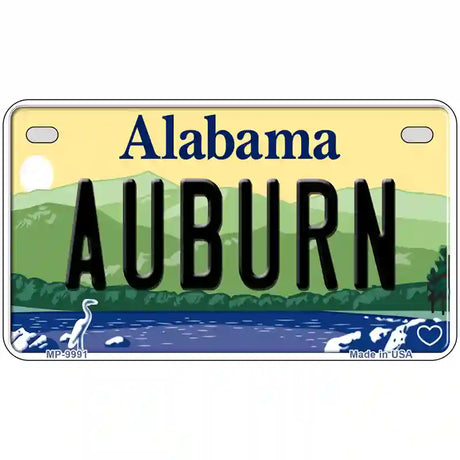 Auburn Alabama Metal Novelty License Plate 7" x 4" (MP)