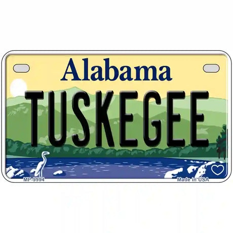 Tuskegee Alabama Metal Novelty License Plate 7" x 4" (MP)