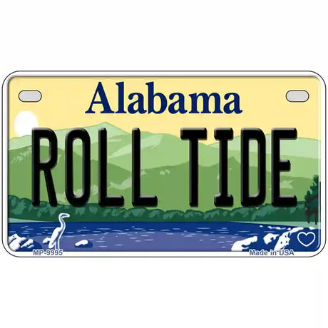 Roll Tide Alabama Metal Novelty License Plate 7" x 4" (MP)