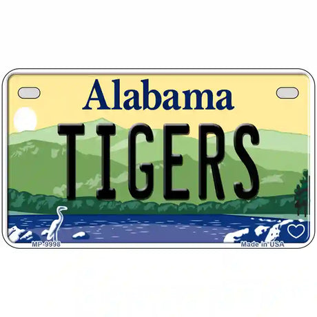 Tigers Alabama Metal Novelty License Plate 7" x 4" (MP)