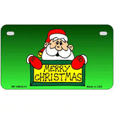 Merry Christmas Santa Metal Novelty License Plate 7" x 4" (MP)