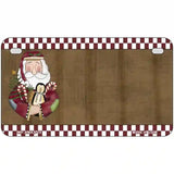 Santa With Rag Doll Metal Novelty License Plate 7" x 4" (MP)