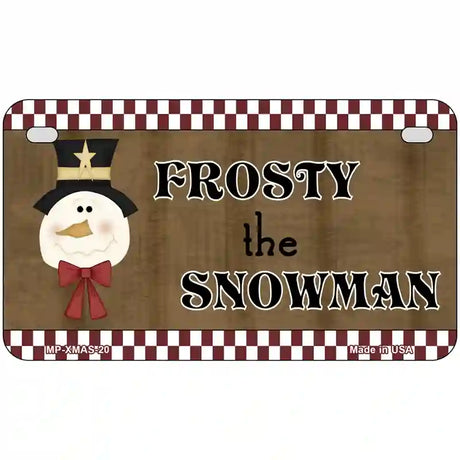 Frosty The Snowman Metal Novelty License Plate 7" x 4" (MP)