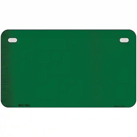 Green Metallic Solid Metal Novelty License Plate 7" x 4" (MP)