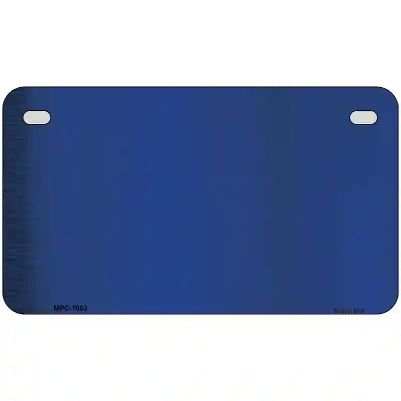 Blue Metallic Solid Metal Novelty License Plate 7" x 4" (MP)