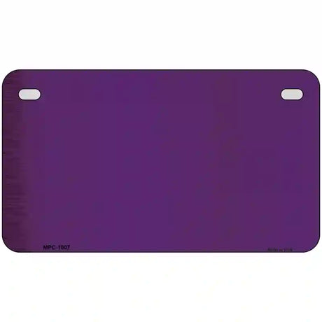 Purple Metallic Solid Metal Novelty License Plate 7" x 4" (MP)