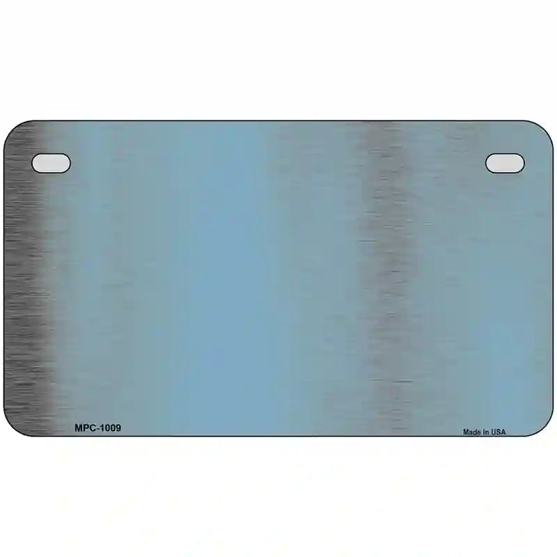 Light Blue Metallic Solid Metal Novelty License Plate 7" x 4" (MP)