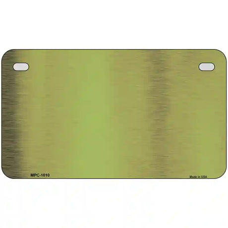 Lime Green Metallic Solid Metal Novelty License Plate 7" x 4" (MP)