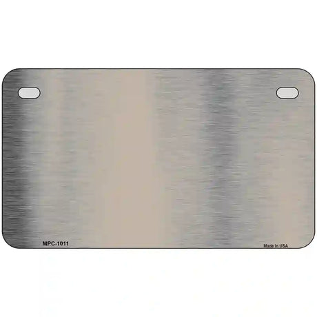 Tan Metallic Solid Metal Novelty License Plate 7" x 4" (MP)