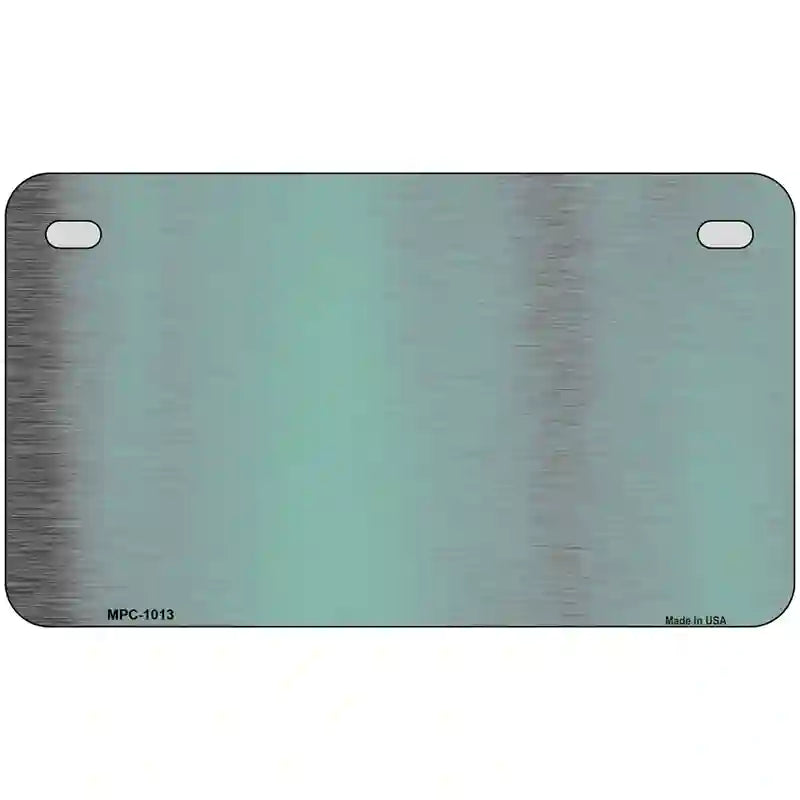 Teal Metallic Solid Metal Novelty License Plate 7" x 4" (MP)