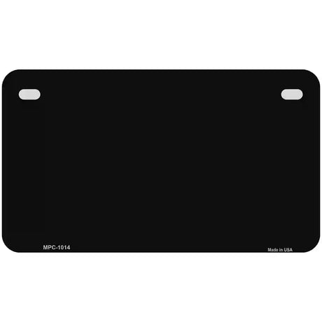 Black Metallic Solid Metal Novelty License Plate 7" x 4" (MP)